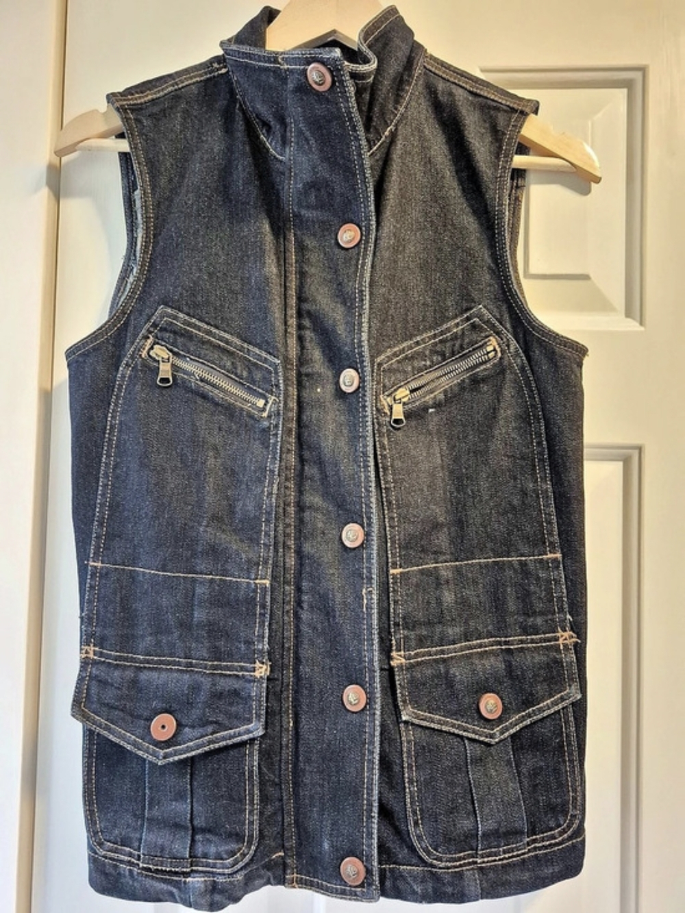 Lauren Jeans Co. Ralph Lauren Denim Vest in Blue Size Medium